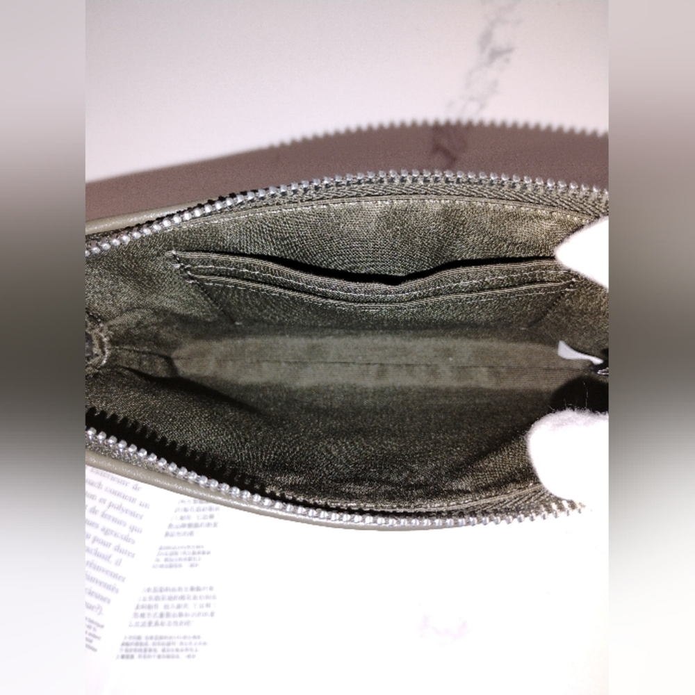 NWT Coach Corner Zip Wristlet/Wallet - Olive Green Signature Jacquard - Picture 6 of 7